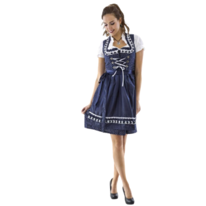 Dirndl frá Haus Huberts Blár Poka Dott