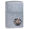 Zippo Button Logo Street Chrome