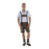 Októberfest Lederhosen Stuttar Vintage Brúnar