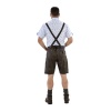 Októberfest Lederhosen Stuttar Vintage Brúnar - Image 2