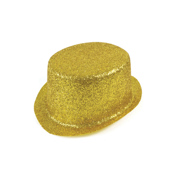 pípuhattur glimmer gull gold top hat