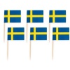 Kokteil Fánar Svíþjóð 50stk - Image 4