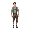 Októberfest Lederhosen Kvartsíðar Brúnar Vintage