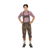 Lederhosen Kvartsíðar Brúnar/Gráar Antique
