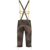 Lederhosen Kvartsíðar Brúnar/Gráar Antique - Image 2