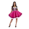 Dirndl Stuttur Bleikur og Svartur - Image 3