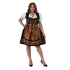 Októberfest Dirndl Koparbrúnn Leopard - Image 3