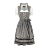 Okóberfest Dirndl Exclusive gráblár með gylltu ívavi - Image 2