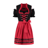 Dirndl Svartur og Rauður, Svört Blússa
