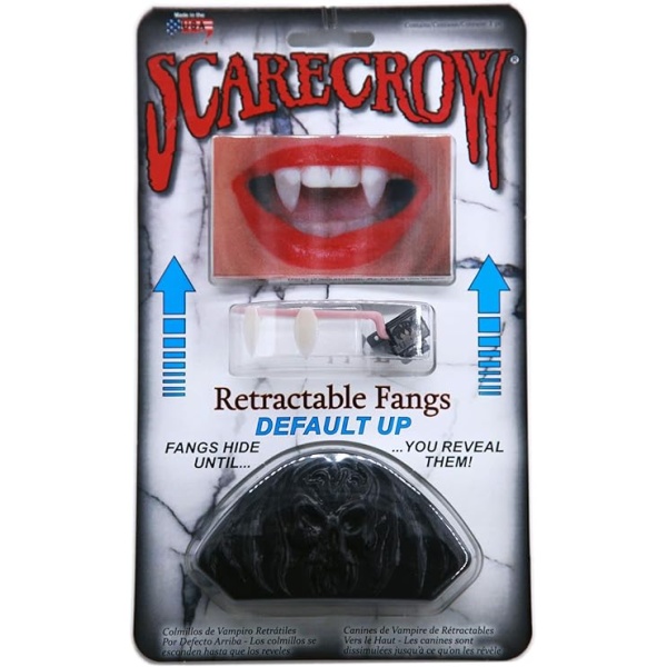 Scarecrow Vampírutennur Uppdraganlegar Retractable Fangs Deluxe (Default Up)