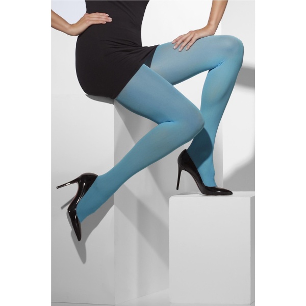 Opaque Tights, Blue - Image 2