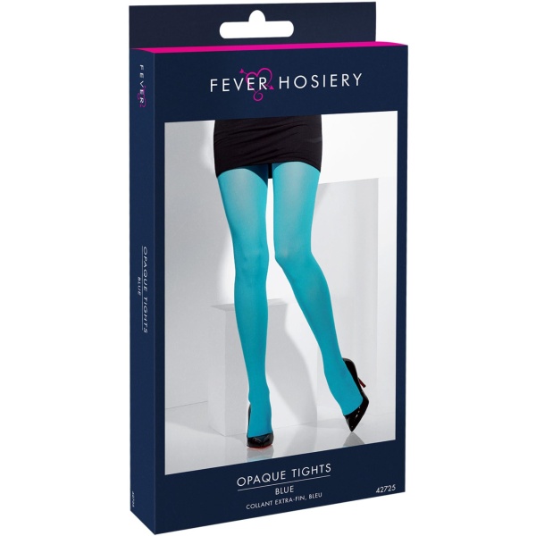 Opaque Tights, Blue - Image 3