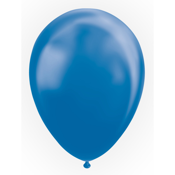 10 Balloons 12″ metallic blue