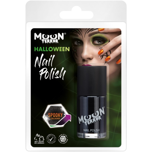 Moon Terror Halloween Naglalakk, Black