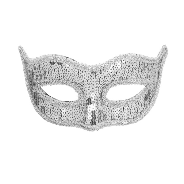 Eye mask Venice sequins silver - Image 3