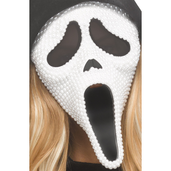 Pearl Velour Bling Ghost Face - Image 4