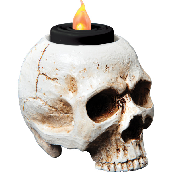 skull tea lights