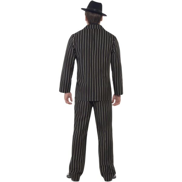 Gull röndótt gangster jakkaföt með öllu - Image 3