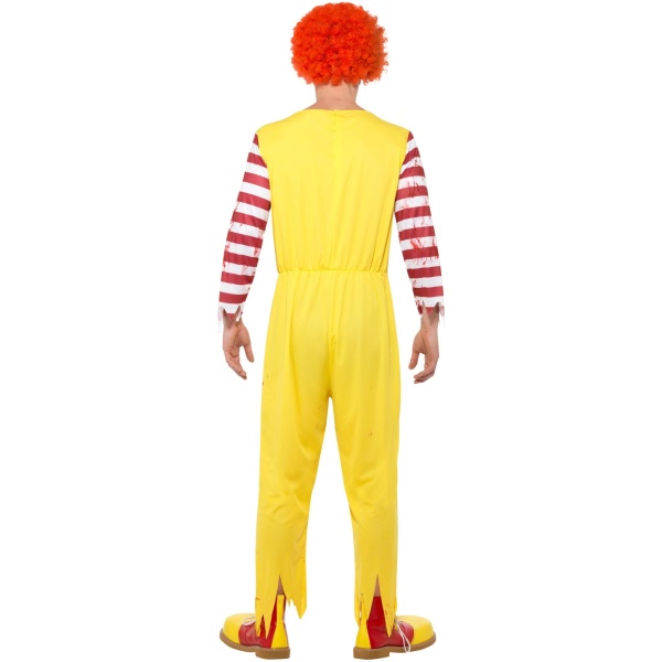 Kreepy Killer Clown gulur og rauður trúður - Image 3