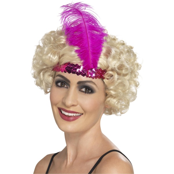 20´s Flapper Headband bleikt