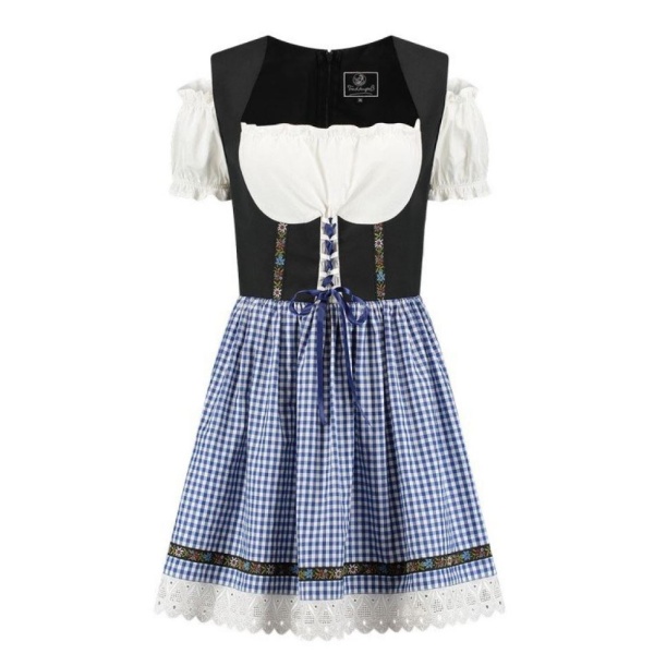 Otóberfest blár stuttur Dirndl, Elsa - Image 7