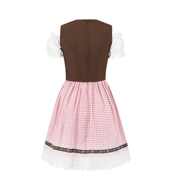 Otóberfest bleikur stuttur Dirndl, Rosi - Image 6