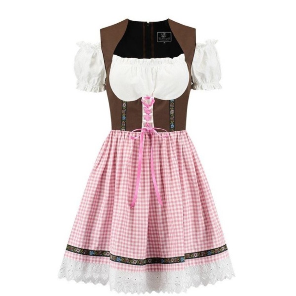 Otóberfest bleikur stuttur Dirndl, Rosi - Image 7