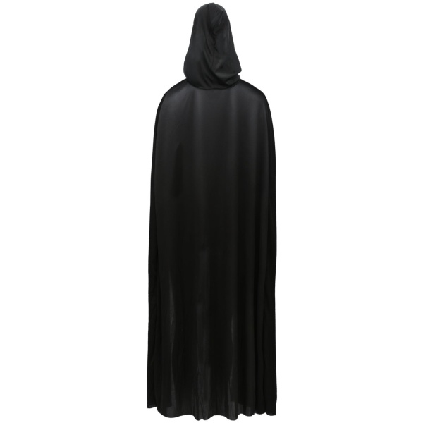 Skikkja svört með hettu - Image 3