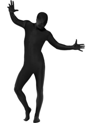 second skin svartur heilgalli