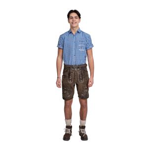 Lederhosen brúnar með belti