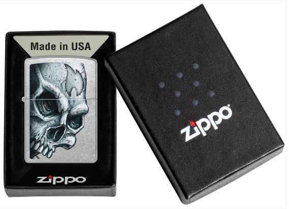 Zippo Skull and Flame - Image 3