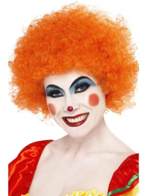 trúða hárkolla í orange