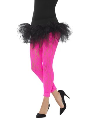 bleikar leggings 80´s
