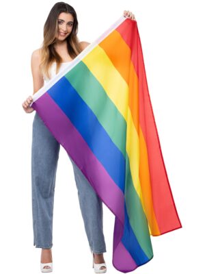 Gay pride stór fáni 150x90cm