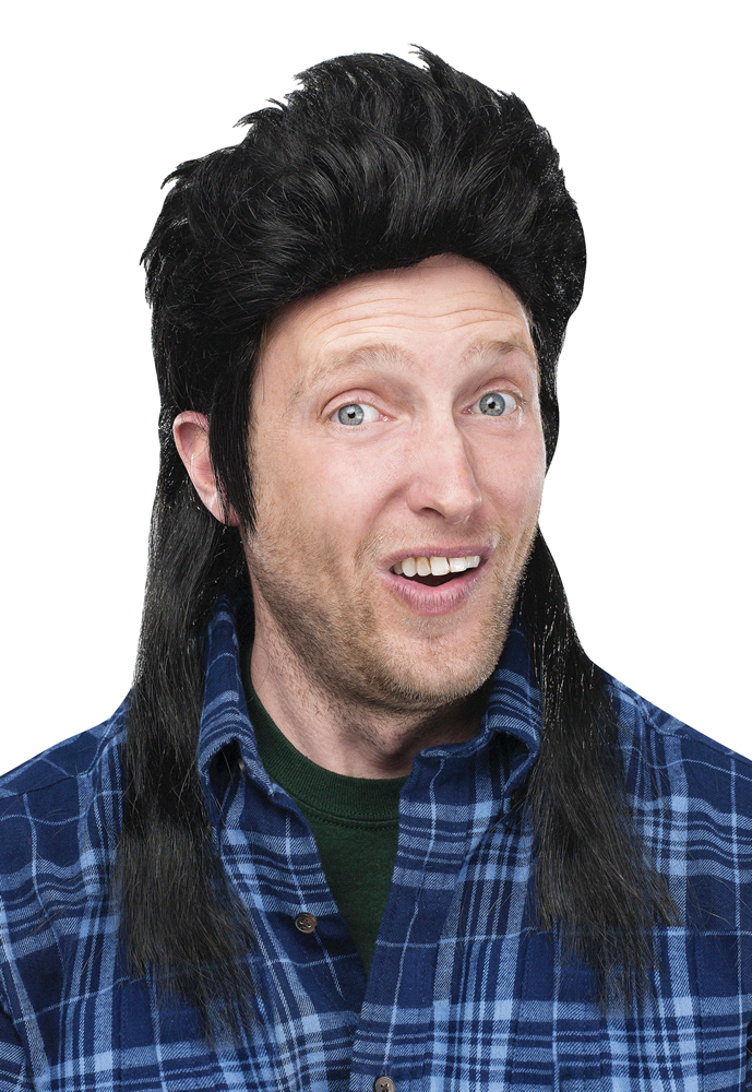 Svört mullet hárkolla