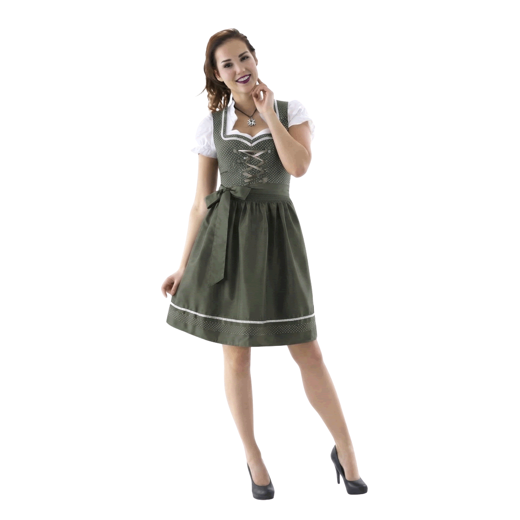 grænn dirndl frá Haus Huberts