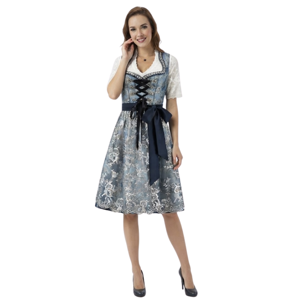 Dirndl blár frá Haus Huberts