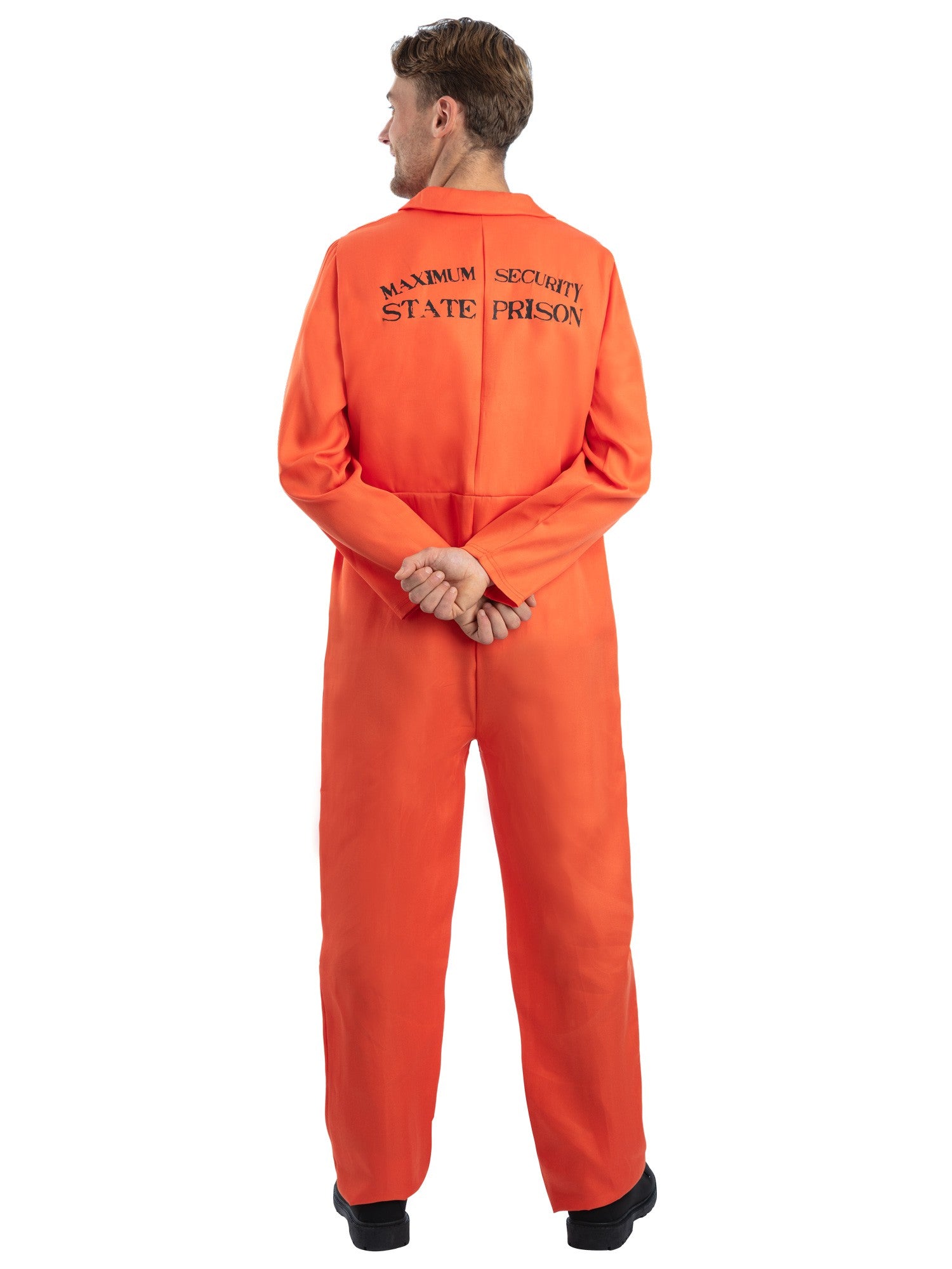 Escaped Prisoner Costume, Orange L - Image 2